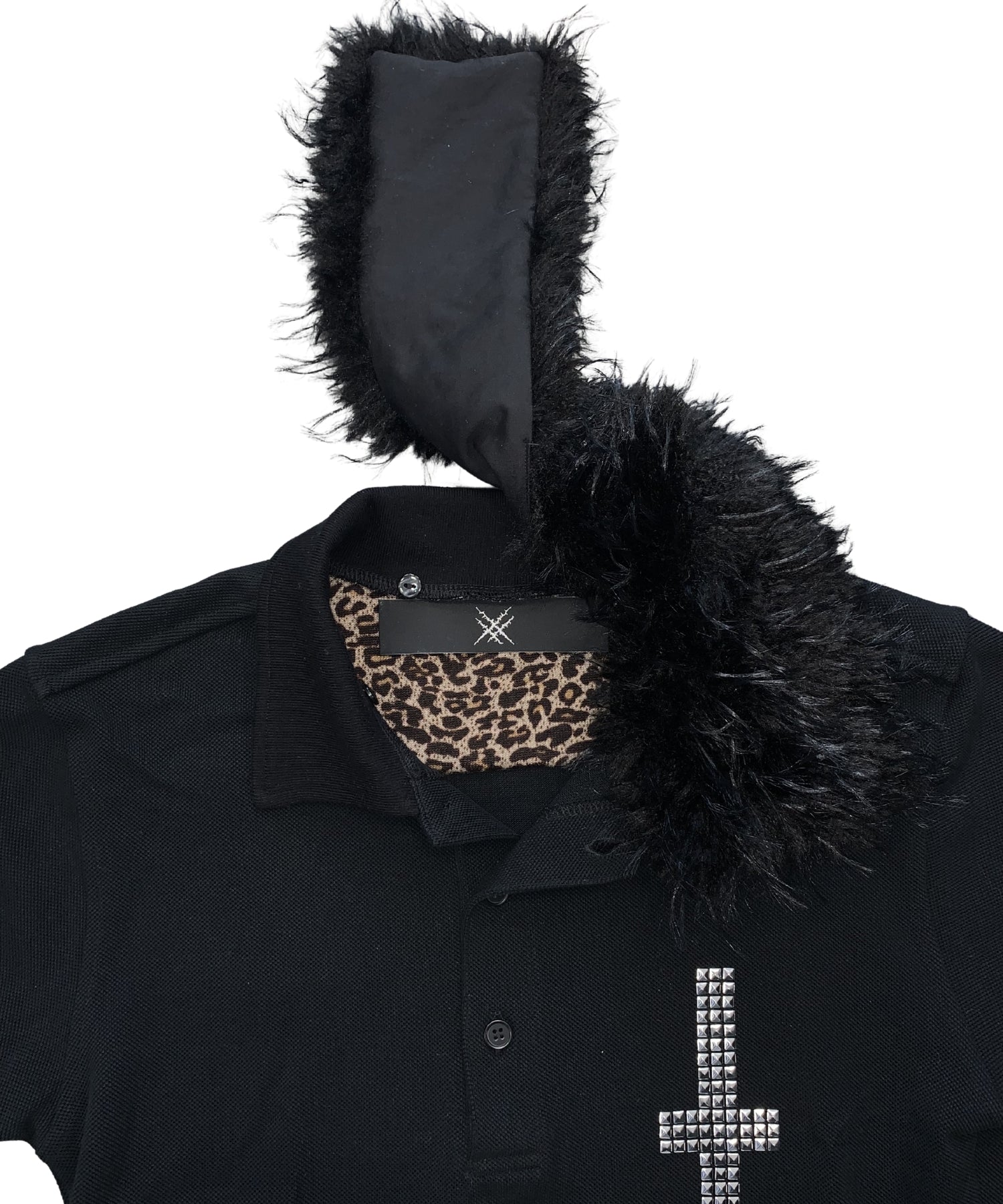 プ*山様 TYPESHADE GNGSTER ファーポロシャツ ブラック TYPE GNGSTER FUR POLO SHIRT(black) – Type Shade