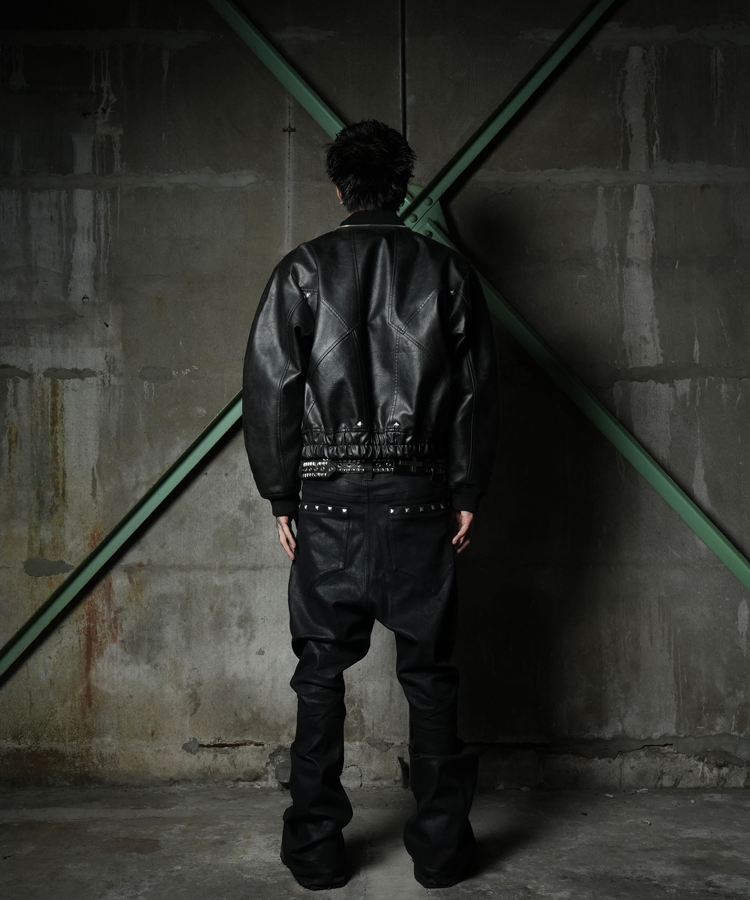 G2B'' GRIM 2WAY BOMBER LEATHER JACKET – Type Shade G2B'' GRIM 2WAY BOMBER LEATHER JACKET – Type Shade